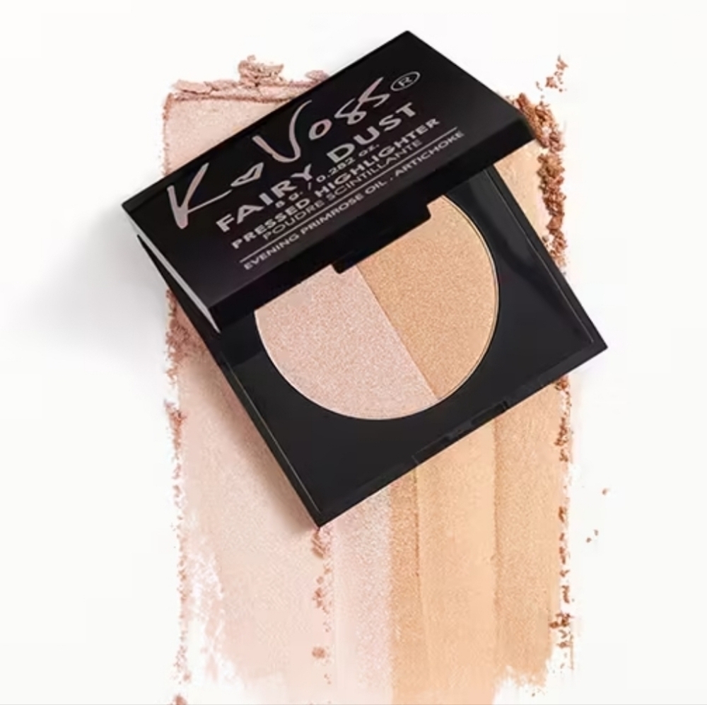 KVoss Fairy Dust Pressed Highlighter Palette | NEW | Moonlight+Starkissed